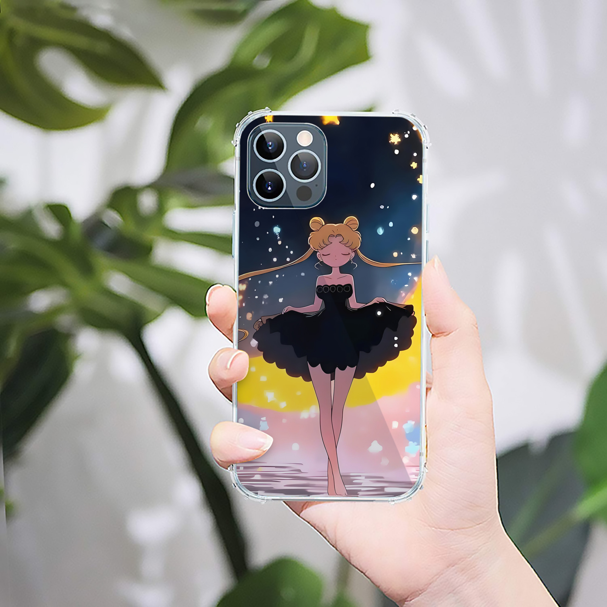 （画像用） 美少女戦士セーラームーン Sailor Moon 【iPhone 12シリーズ対応】透明スマホケース（クリアソフトケース）
